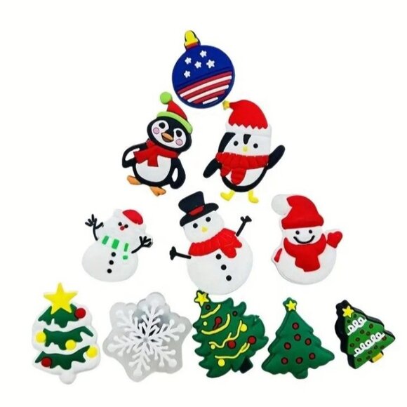 30pcs Christmas Shoe Charms For Crocs Christmas themed - Picture 2 of 6